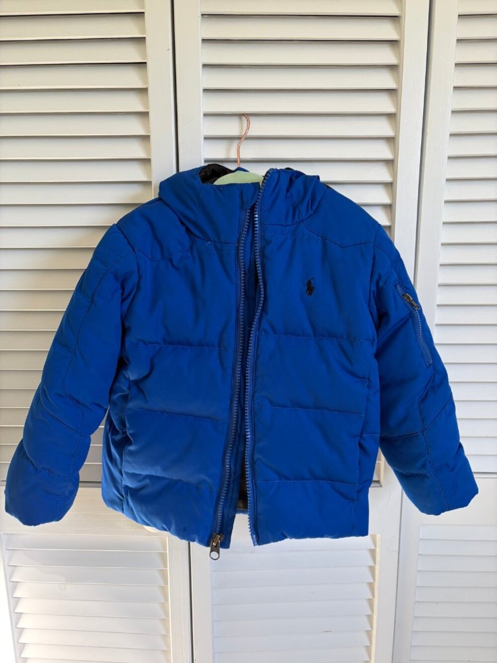 Polo Ralph Lauren Kids Blue Down Puffer Coat 4T